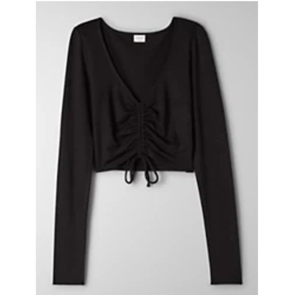 Aritzia Wilfred Free | LYNX LONGSLEEVE | Women's Top | Black | Medium